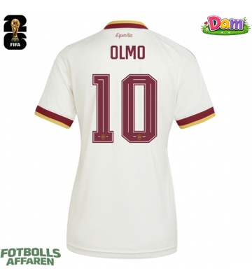 Spanien Dani Olmo #10 Bortatröja Kvinnor VM 2026 Kortärmad